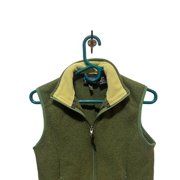 Vintage Patagonia Synchilla Vest Womens Small Green Retro Pile Fleece Full Zip - Picture 6 of 11